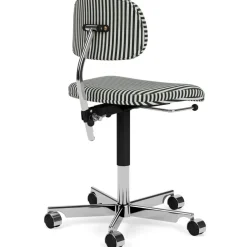 Kevi 2533 Office Chair, Black Veneer / Polished Aluminium