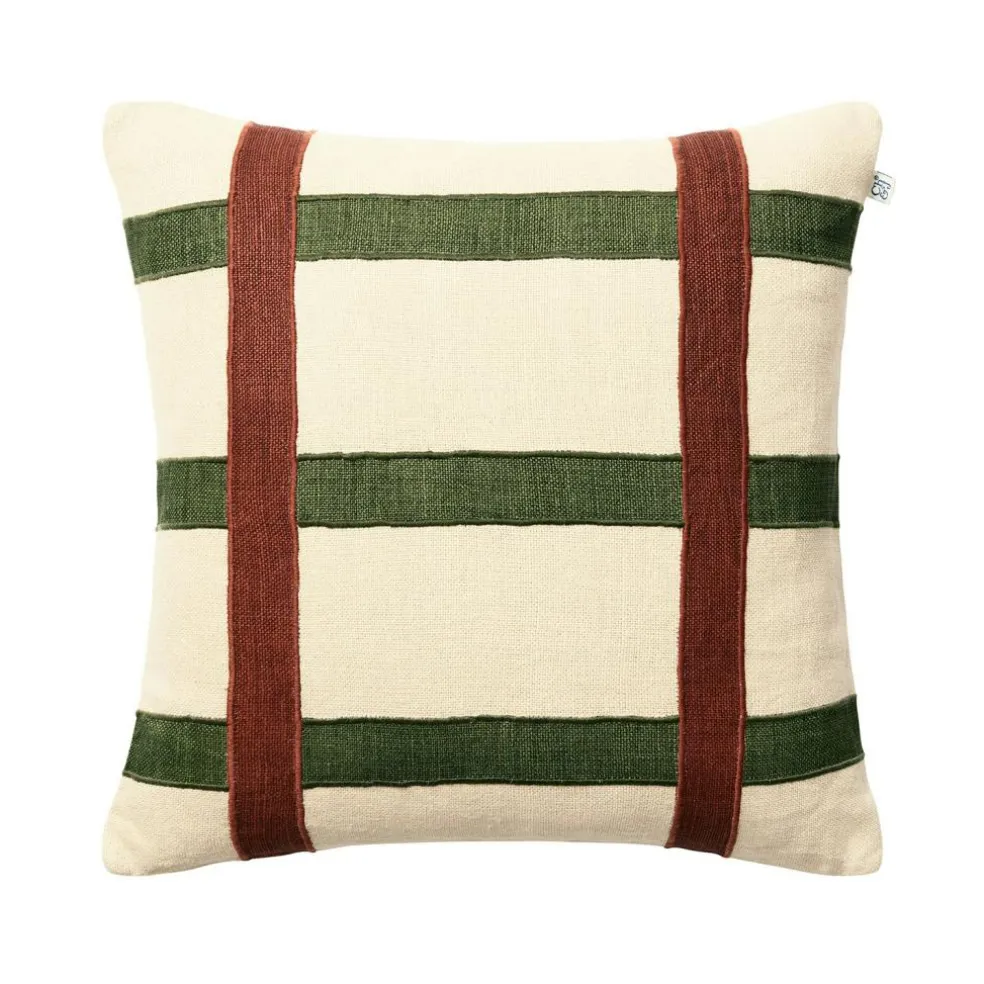 Kiran Cushion Cover 50x50 cm, Terracotta/Cactus Green