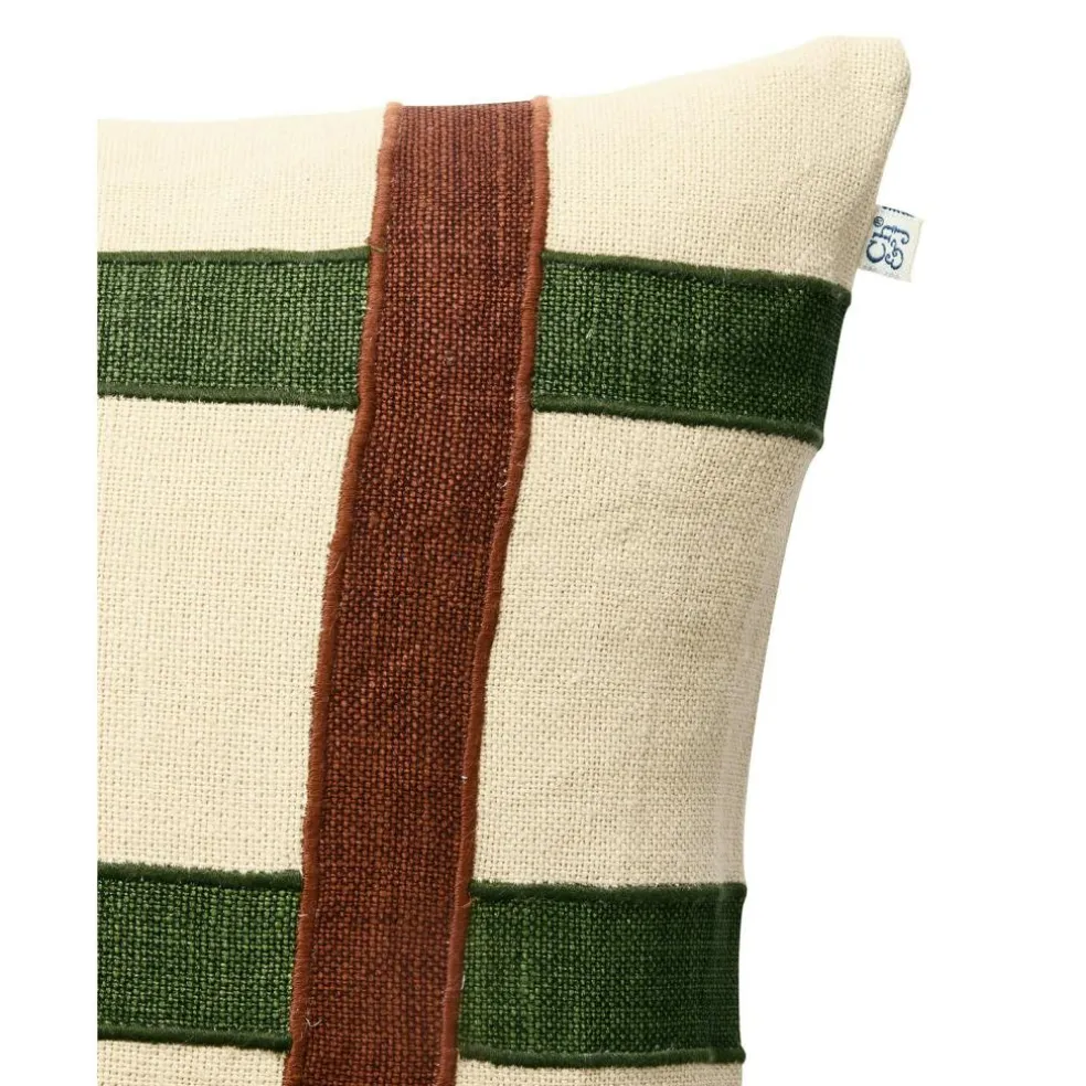 Kiran Cushion Cover 50x50 cm, Terracotta/Cactus Green