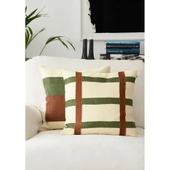 Kiran Cushion Cover 50x50 cm, Terracotta/Cactus Green