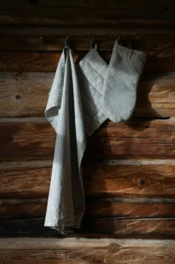 Kitchen Towel Stripes 47x70 cm, Beige/Cola