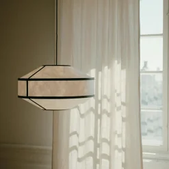 Kite Pendant White / Black, Ø55 cm