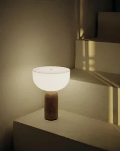 Kizu Table Lamp Portable, Gris Du Marais