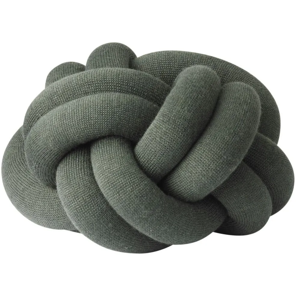 Knot Cushion, Orange Red