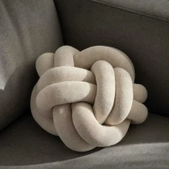 Knot Cushion, Orange Red