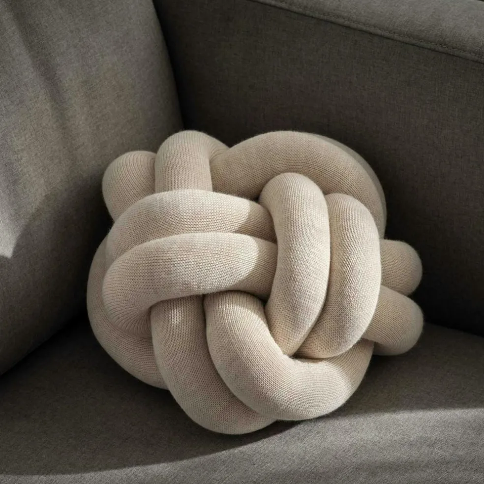 Knot Cushion, Orange Red