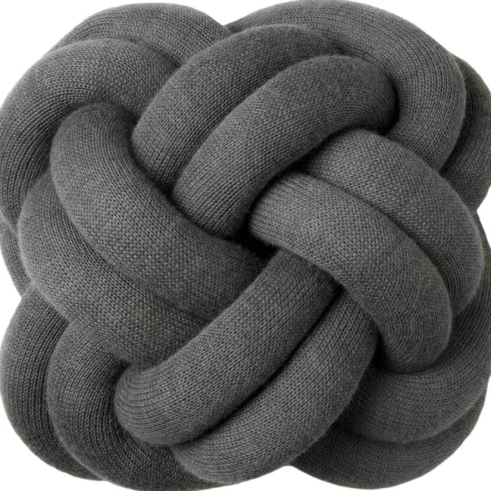 Knot Cushion, Orange Red