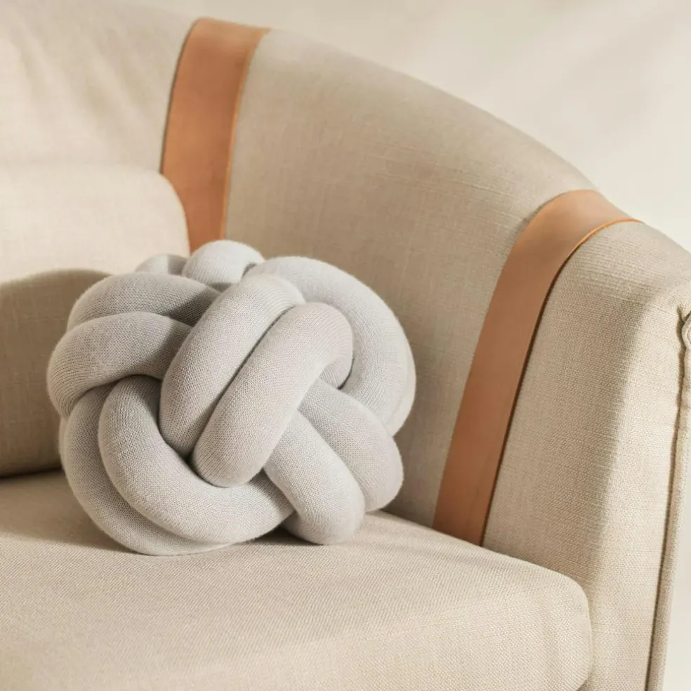 Knot Cushion, Orange Red