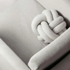 Knot Cushion, Orange Red