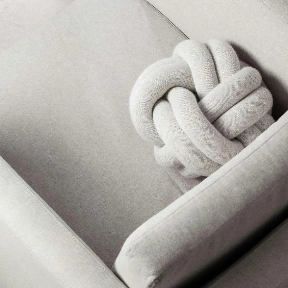 Knot Cushion, Orange Red