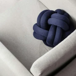 Knot Cushion, Orange Red