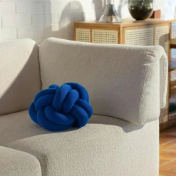 Knot Cushion, Orange Red