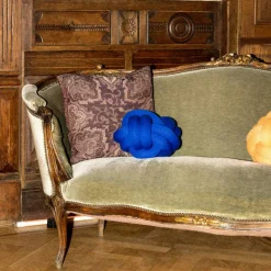 Knot Cushion, Orange Red