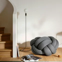 Knot XL Pouf, Forest green