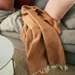 Knut Wool Plaid 130x200 cm, Nougat
