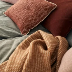 Knut Wool Plaid 130x200 cm, Nougat