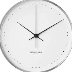 Koppel Wall Clock 22 cm, Stainless Steel / Blue