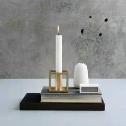 Kubus 1 Candle Holder, Brass