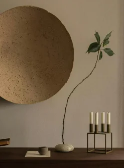 Kubus 4 Candle Holder, Olive