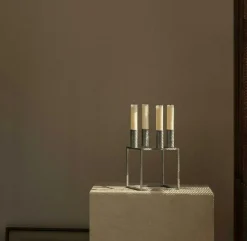 Kubus 4 Candle Holder, Olive