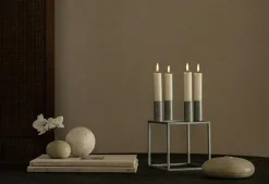 Kubus 4 Candle Holder, Olive