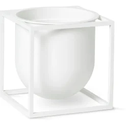 Kubus Flower Pot 14, white