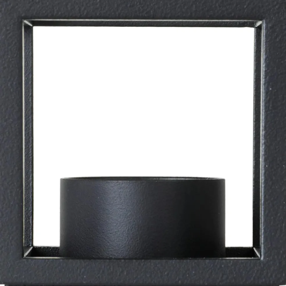 Kubus T Candle Holder, Black