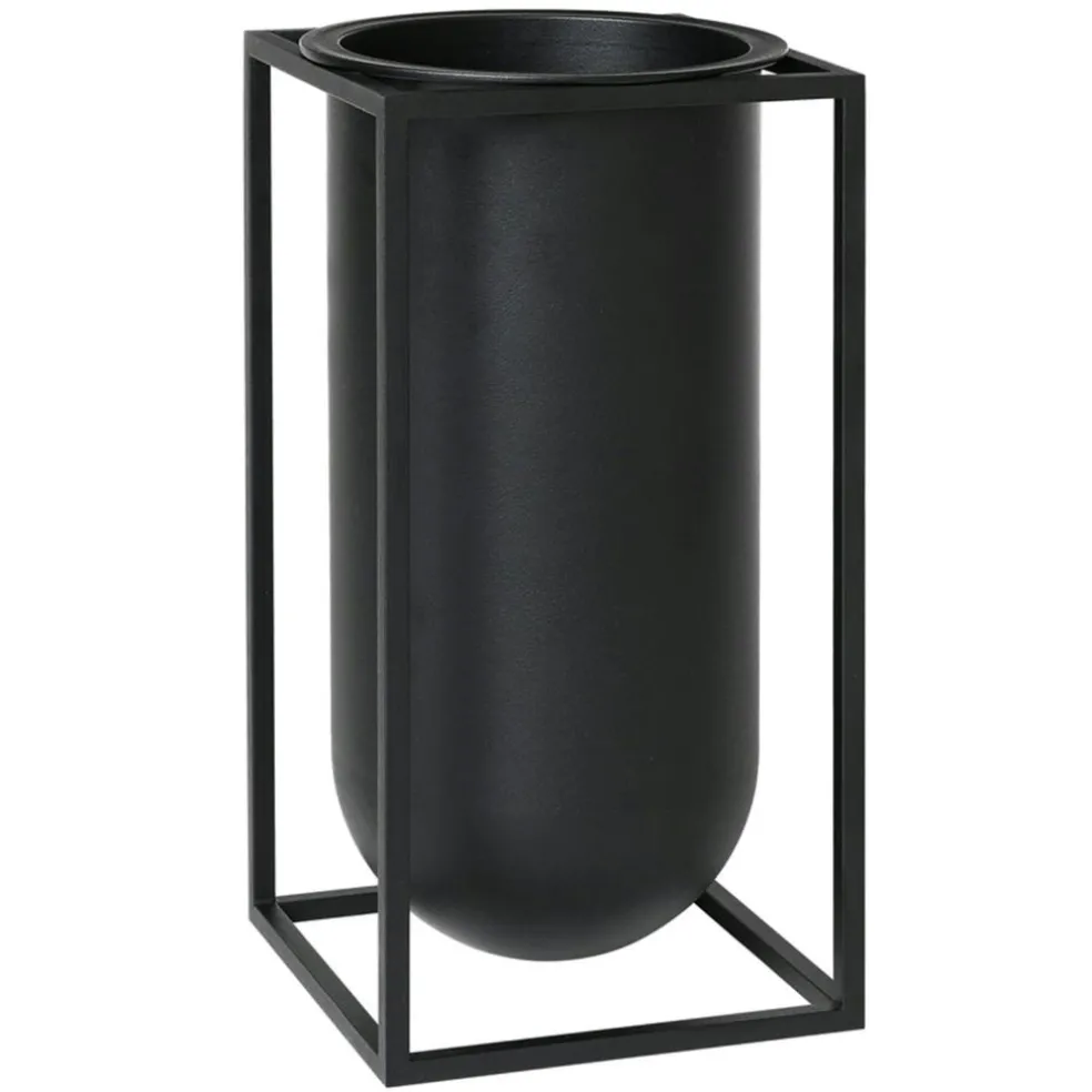 Kubus Vase Lolo, Black