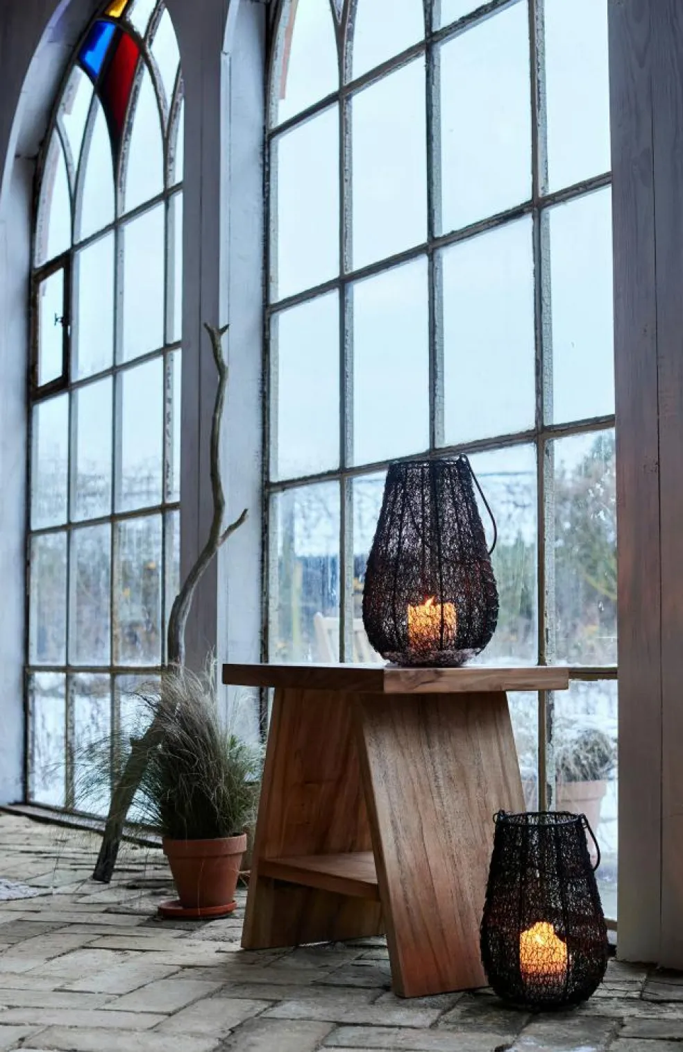 Kumo Lantern Black 30 cm