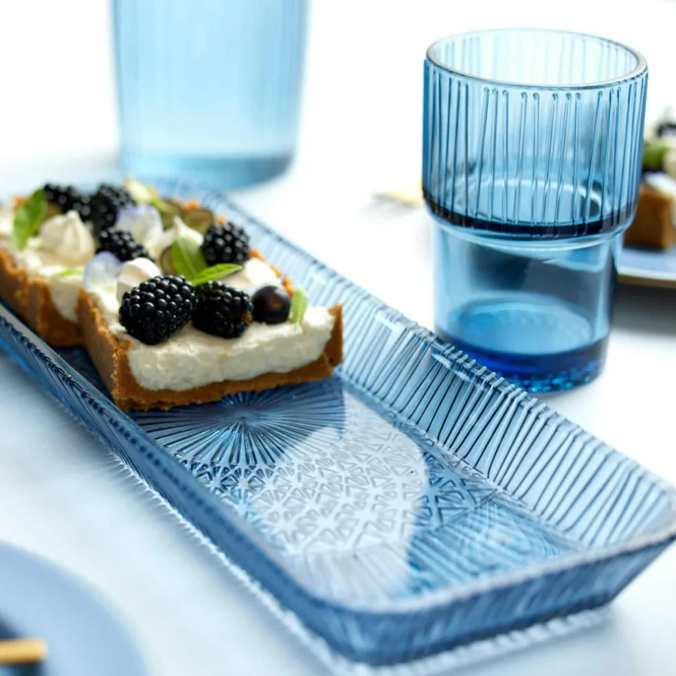 Kusintha Serving Dish 14x38 cm, Blue