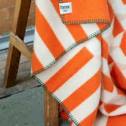 Kvam Wool Plaid 135x200 cm, Orange