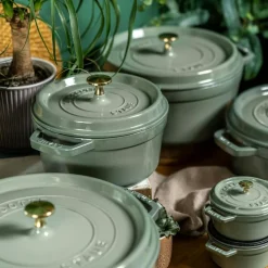 La Cocotte Cast Iron Pot 5,25 L, Eucalyptus