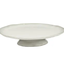 La Mère Serving Dish With Foot, Off-white