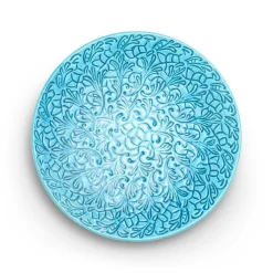 Lace Plate 20 cm, Blue