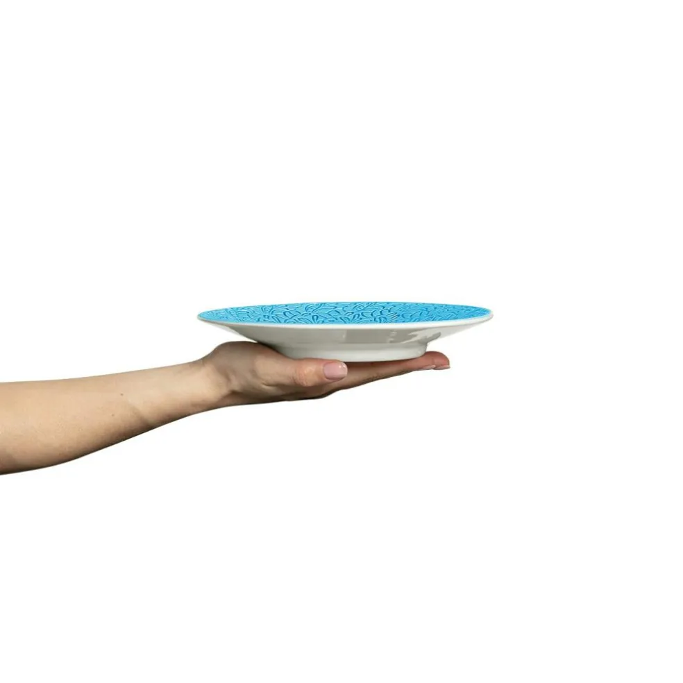 Lace Plate 20 cm, Blue