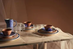 Lace Plate 20 cm, Blue