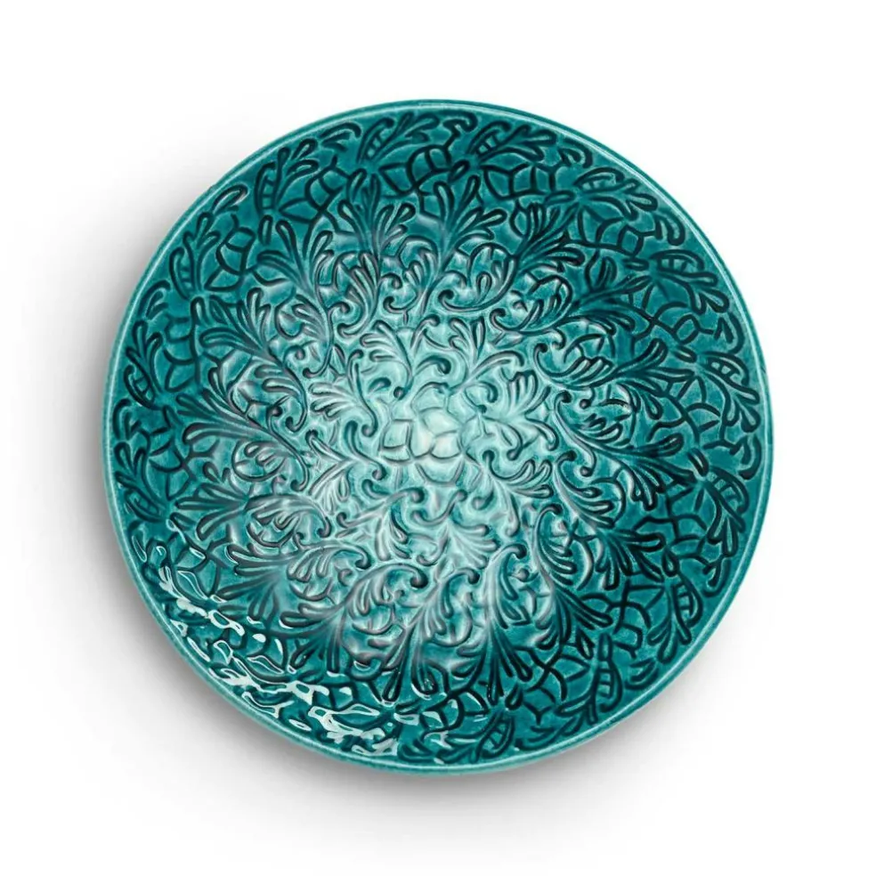 Lace Plate 20 cm, Blue