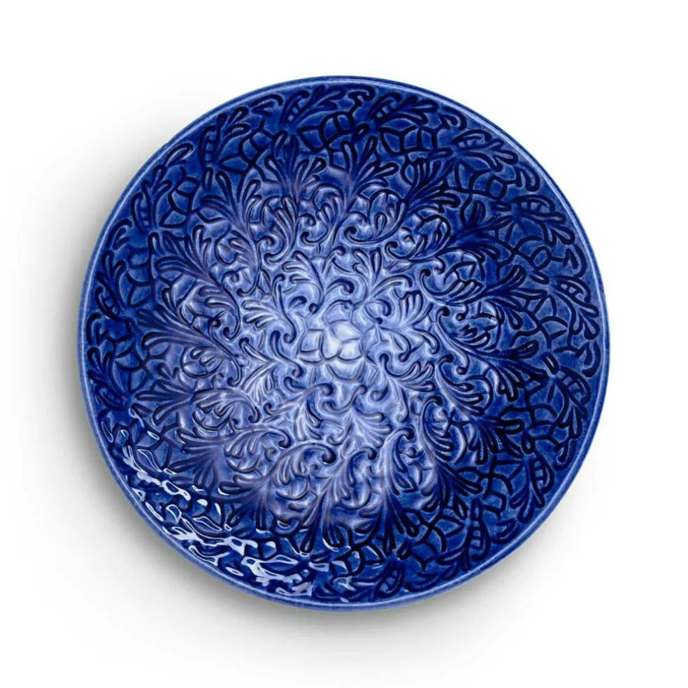 Lace Plate 20 cm, Blue