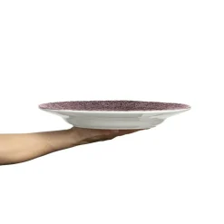 Lace Plate 32 cm, White