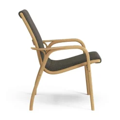 Laminett Armchair Fabric, Oiled Oak / Moss Green