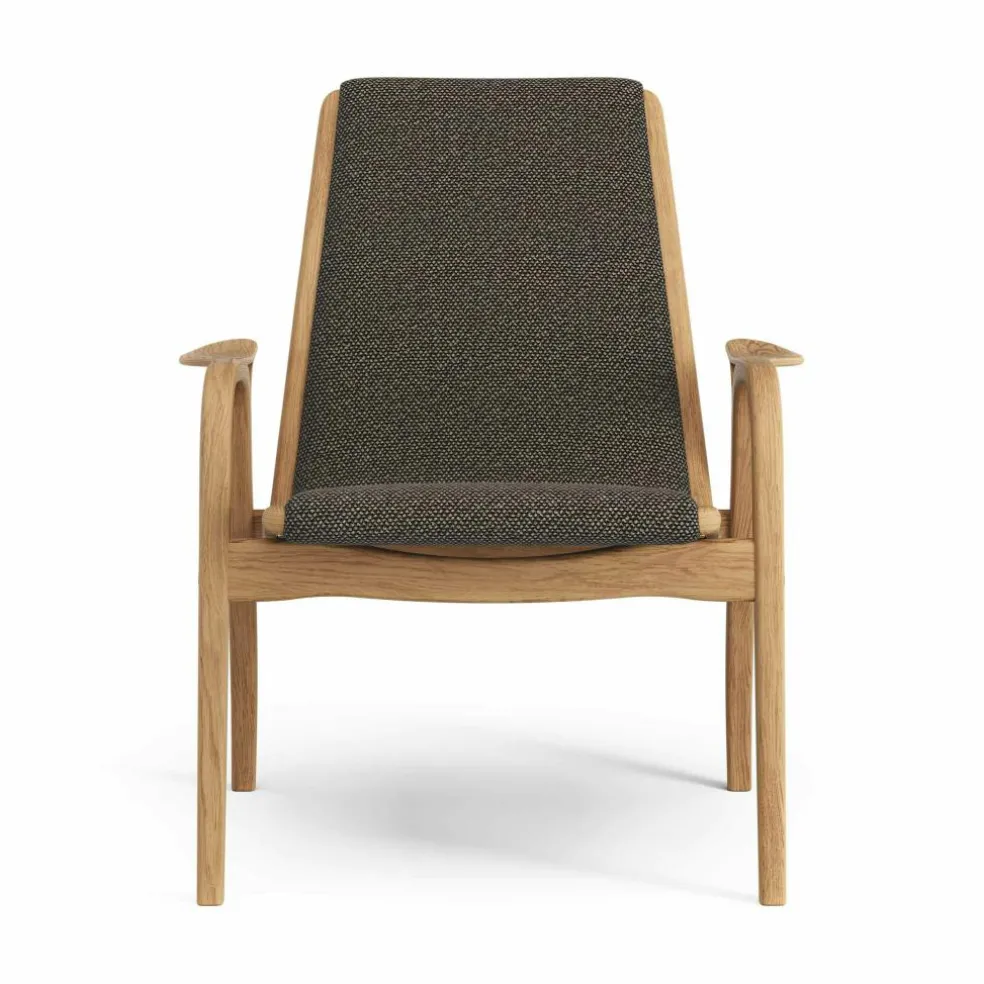 Laminett Armchair Fabric, Oiled Oak / Moss Green
