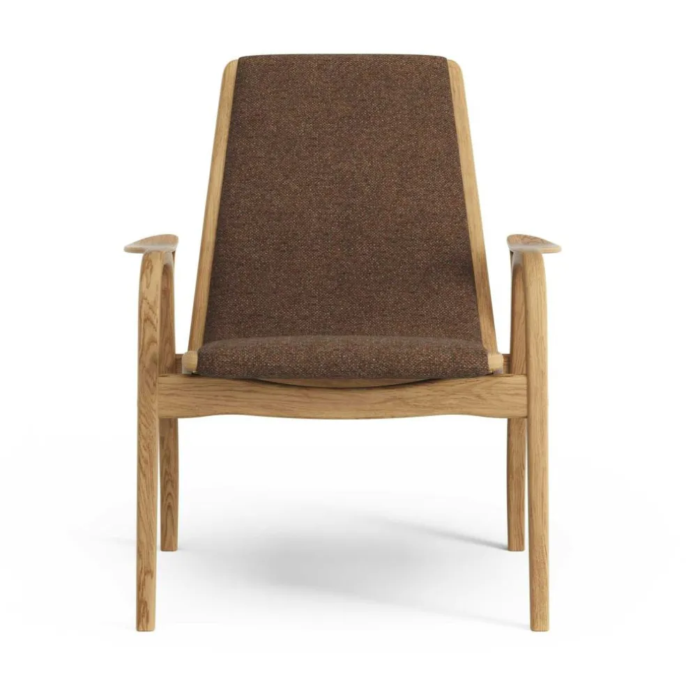 Laminett Armchair Fabric, Oiled Oak / Moss Green