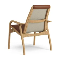 Laminett Armchair Leather, Lacquered Walnut / Black