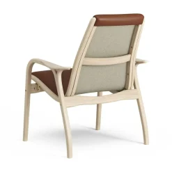 Laminett Armchair Leather, Lacquered Walnut / Black