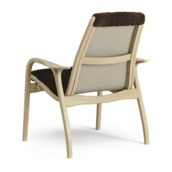 Laminett Armchair Sheepskin, Lacquered Oak / Espresso