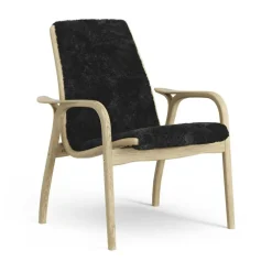 Laminett Armchair Sheepskin, Lacquered Oak / Espresso