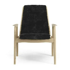 Laminett Armchair Sheepskin, Lacquered Oak / Espresso