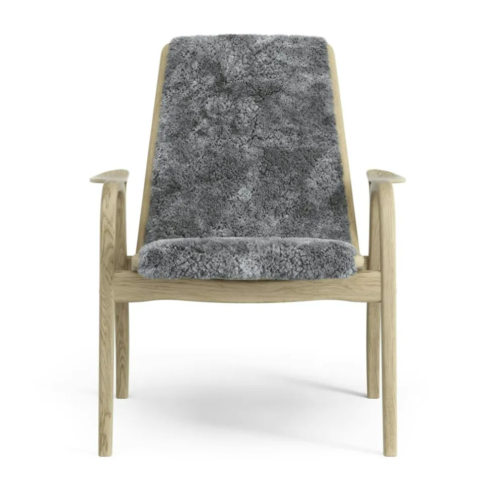 Laminett Armchair Sheepskin, Lacquered Oak / Espresso