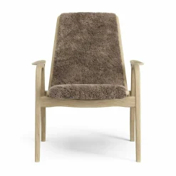 Laminett Armchair Sheepskin, Lacquered Oak / Espresso