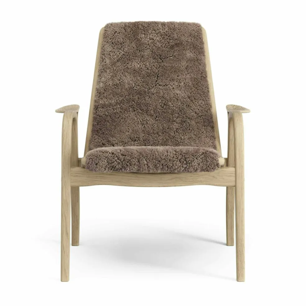 Laminett Armchair Sheepskin, Lacquered Oak / Espresso
